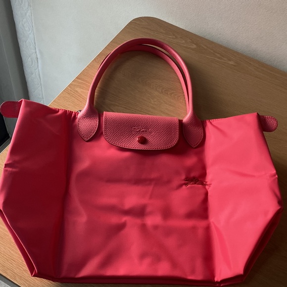 LONGCHAMP Le Pliage Neo Bag PINK CLASSIC TOTE with zip New condition - Picture 2 of 12